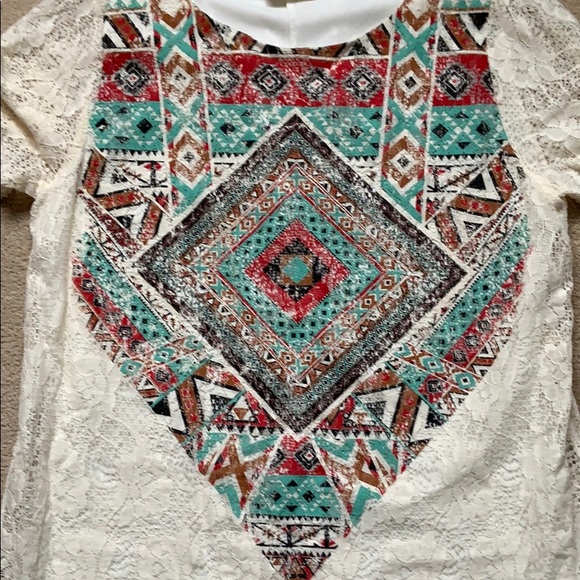 Size large pullover dress with symmetry design l - Picture 2 of 4